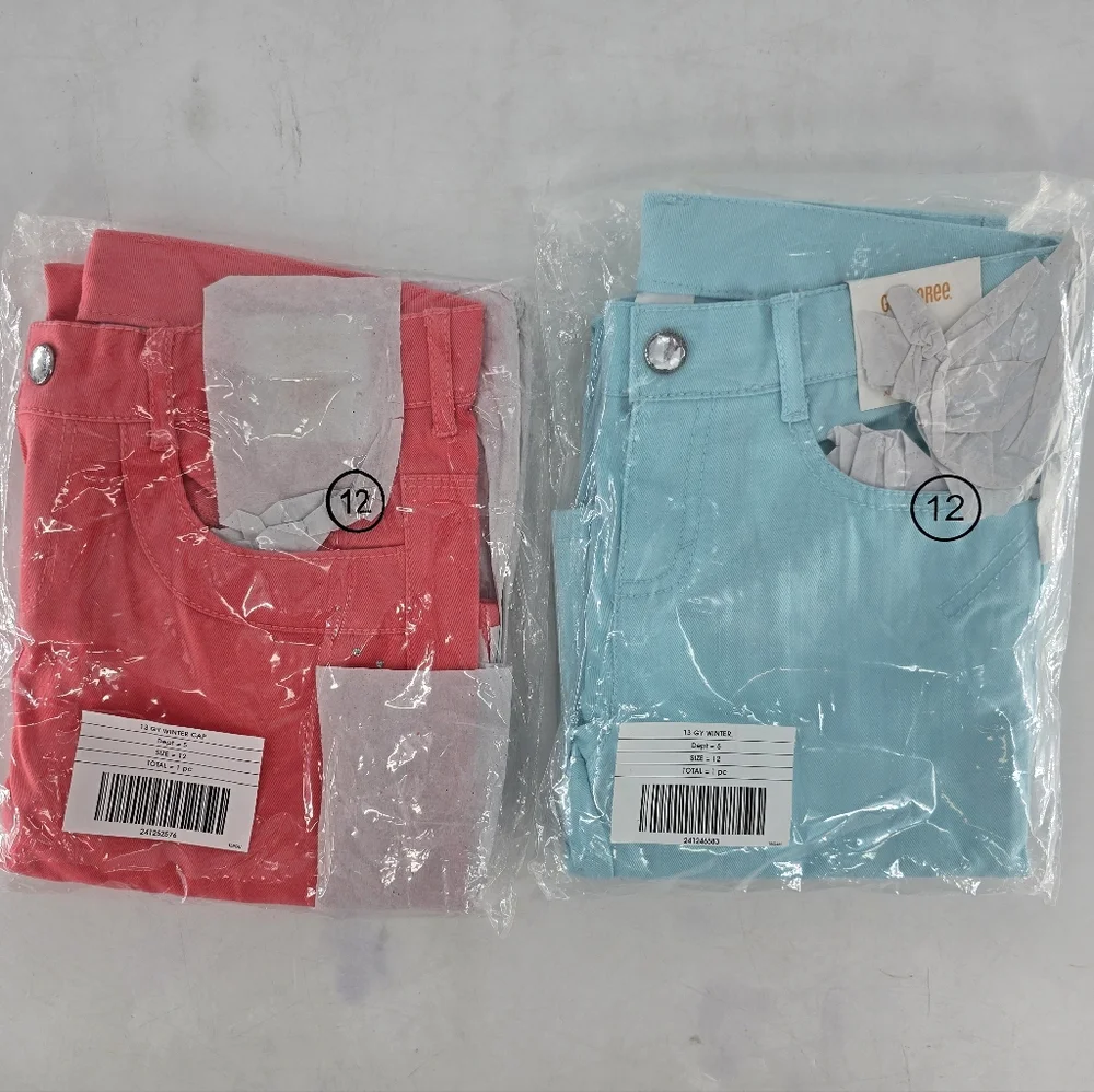 Gymboree Kids Jeans - Coral‎ and Aqua Set Of 2